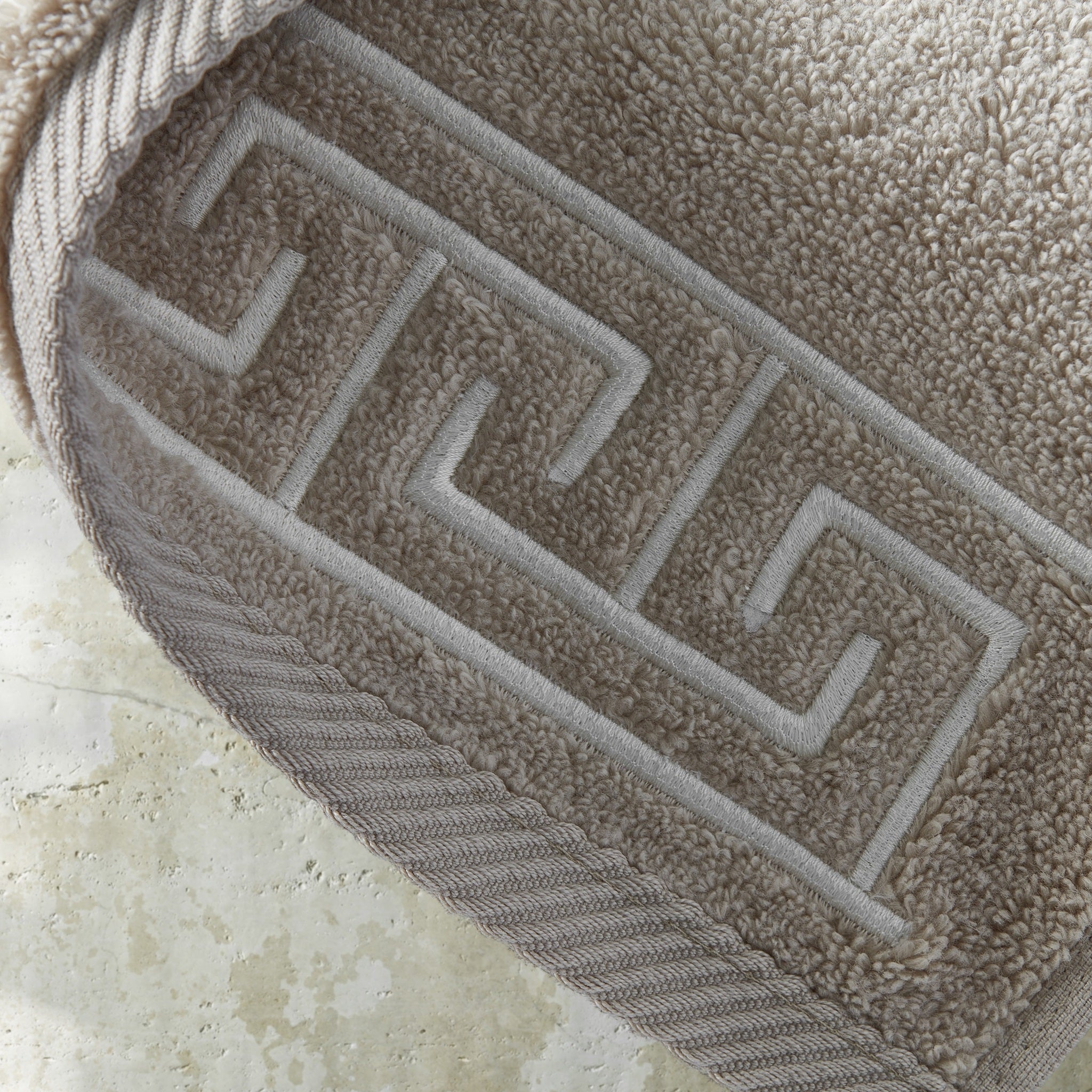 Matouk Adelphi Bath Rugs (Charcoal) Geometric Design Luxury Rugs