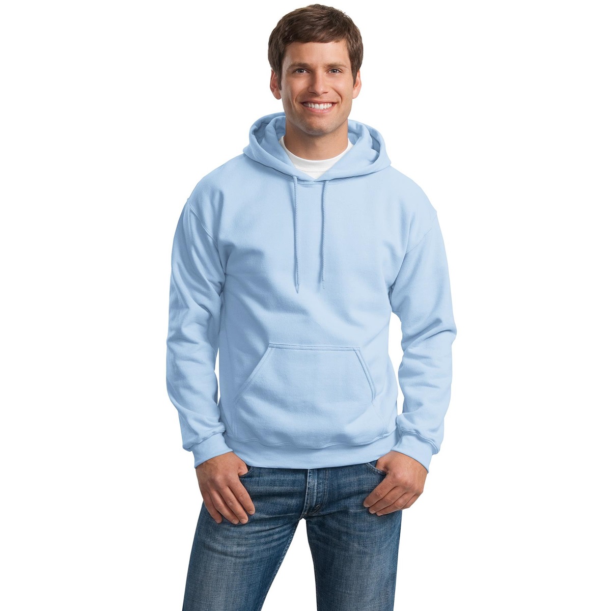 Gildan 18500 Heavy Blend Hooded Sweatshirt Light Blue