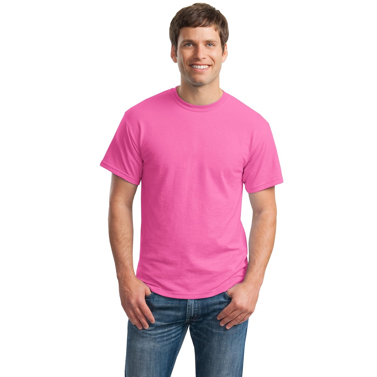 Gildan 8000 DryBlend TShirt Azalea