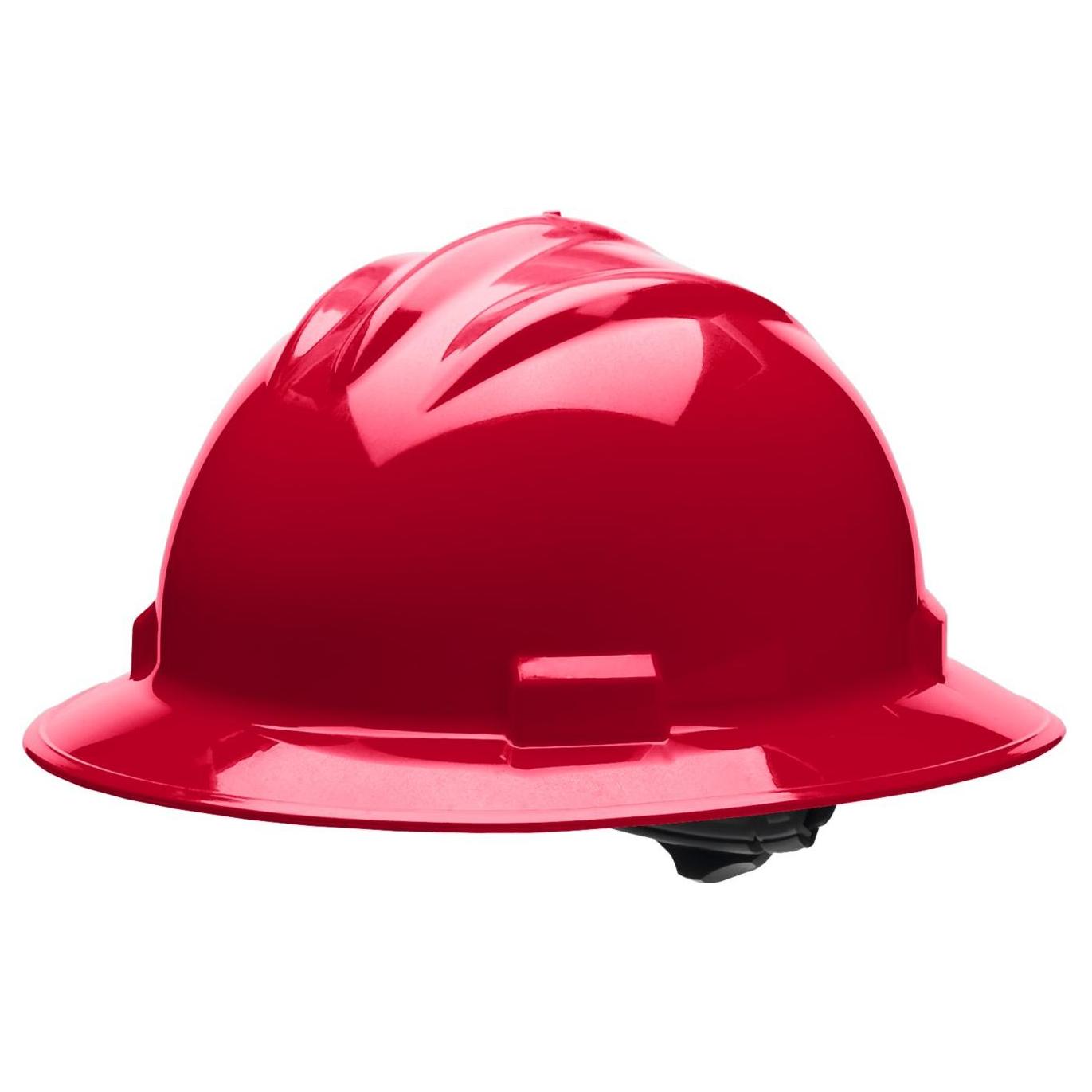 Bullard S71RDR Standard Full Brim Hard Hat Ratchet Suspension Red
