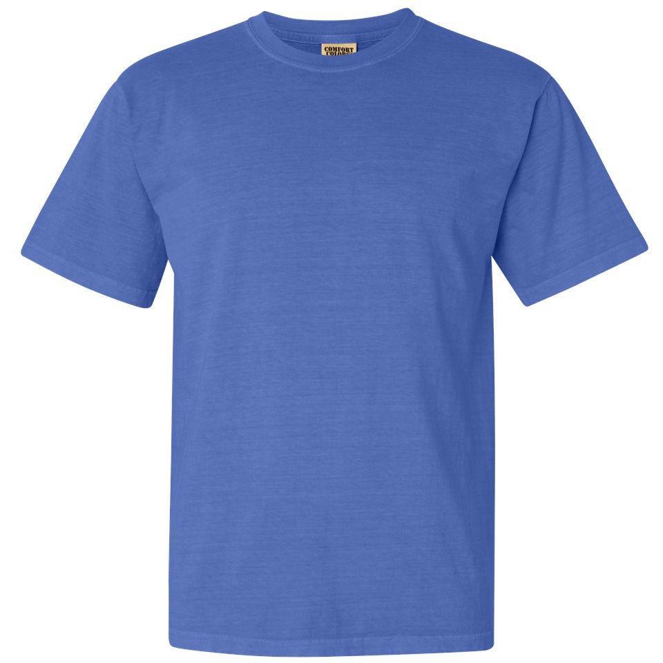Comfort Colors 1717 Garment Dyed Heavyweight TShirt Flo Blue Full Source