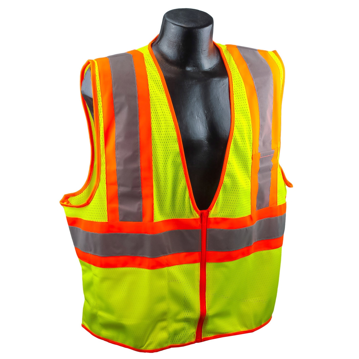 Full Source US2LM17 Class 2 Mesh Two Tone Safety Vest Yellow/Lime