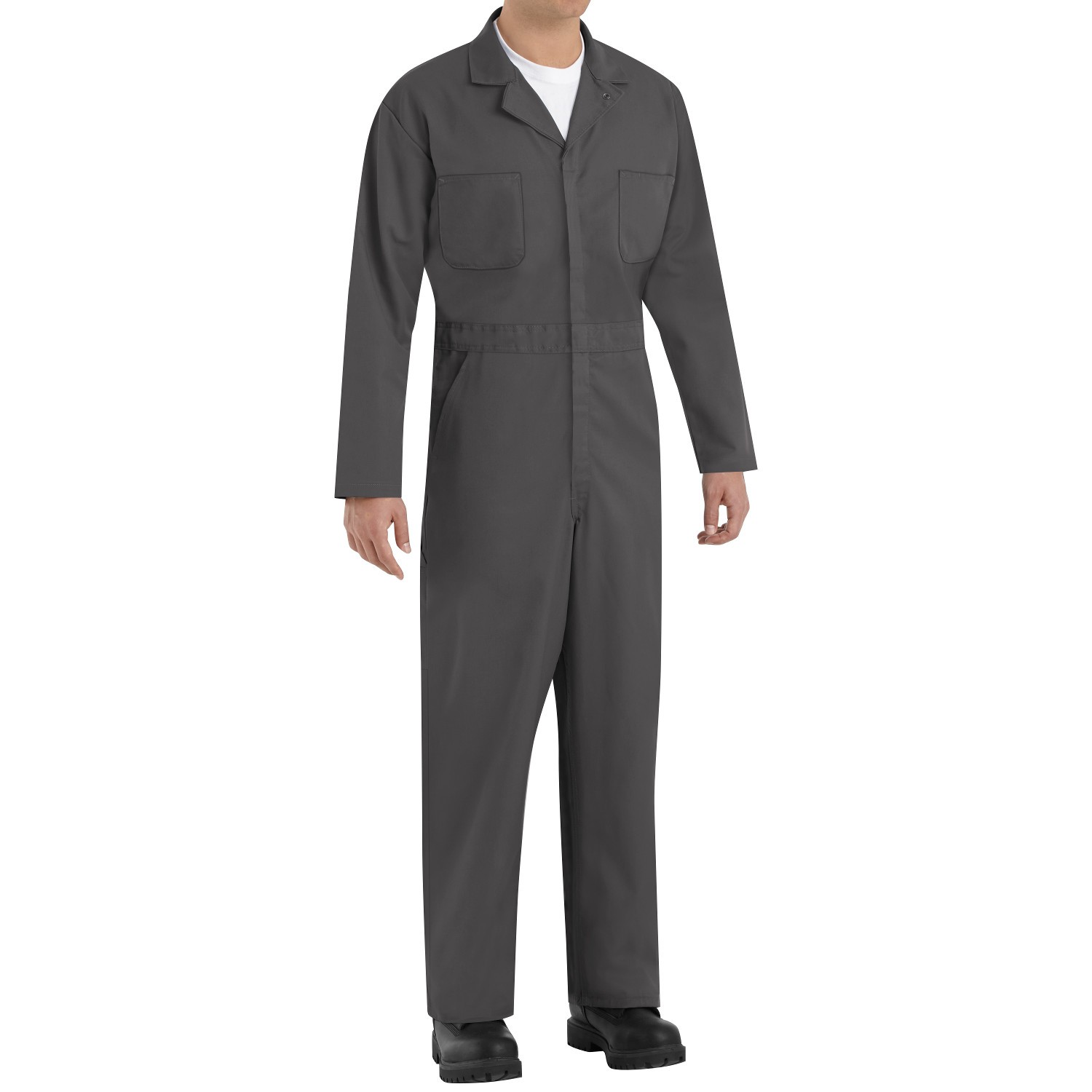Red Kap CT10 Twill Action Back Coveralls Charcoal Full Source