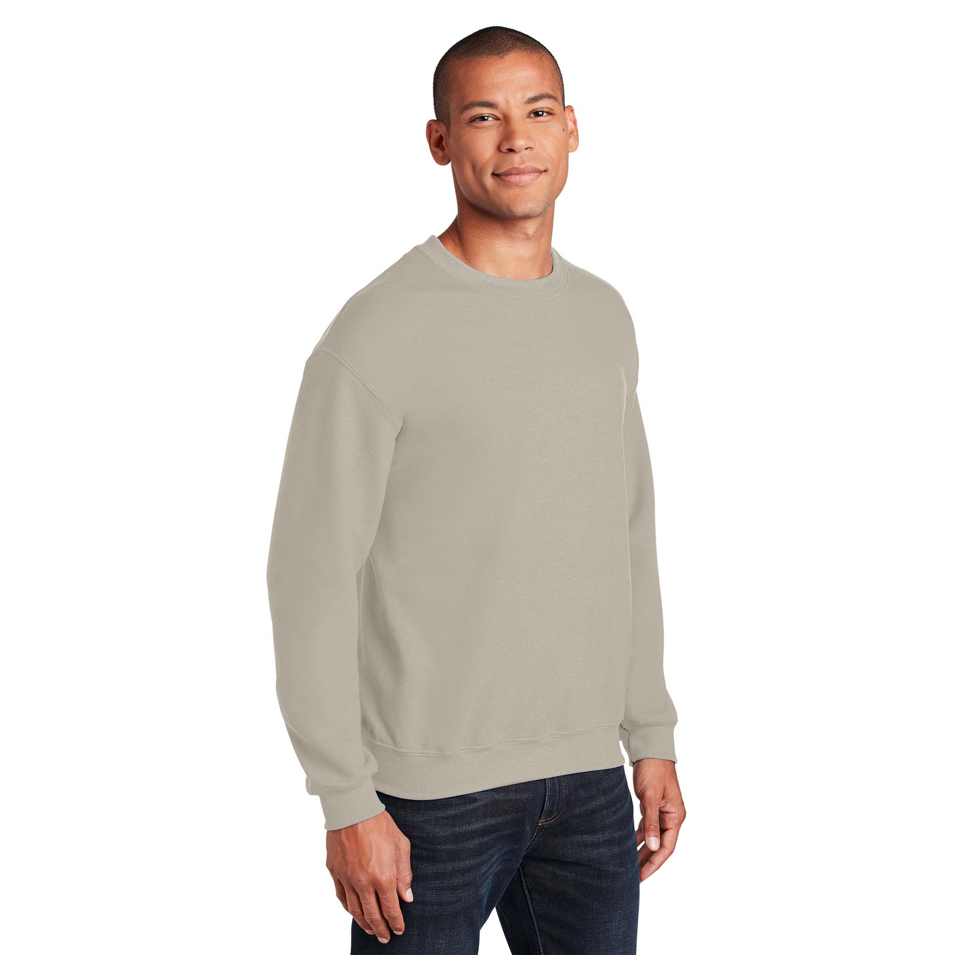 Gildan 18000 Heavy Blend Crewneck Sweatshirt Sand Full Source