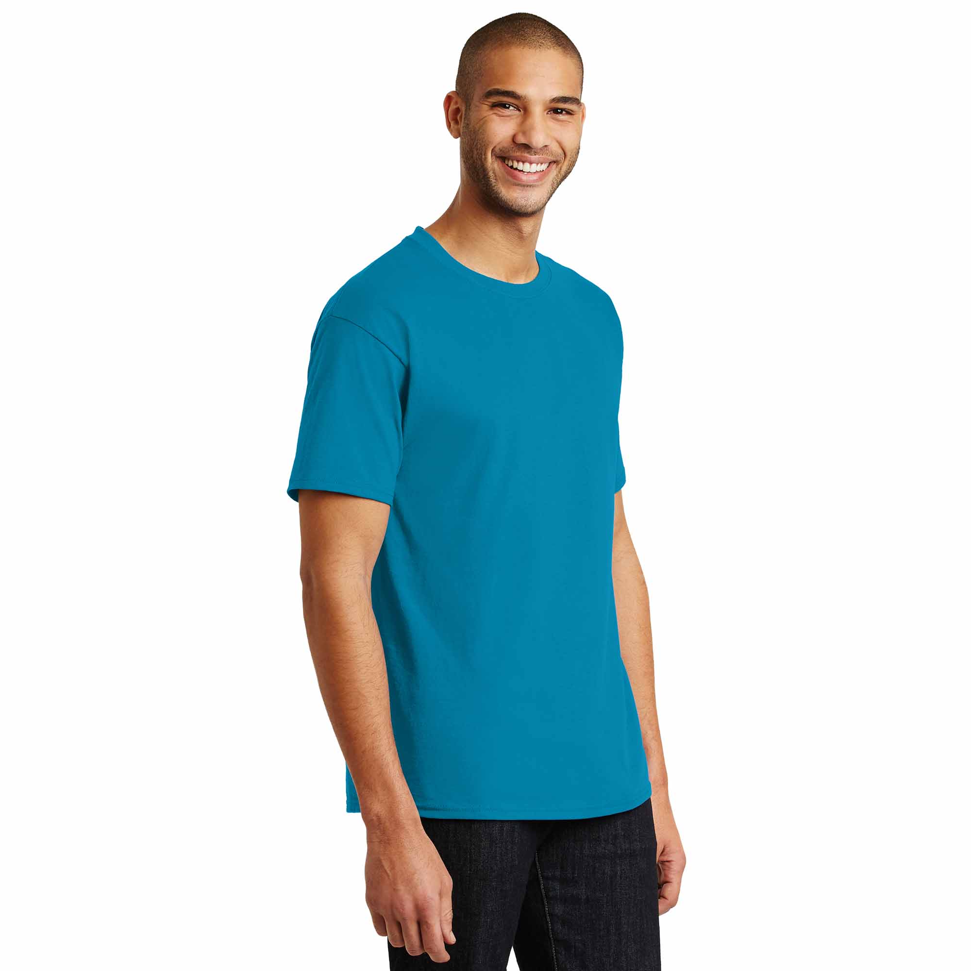 Hanes 5250 Authentic 100 Cotton TShirt Teal Full Source
