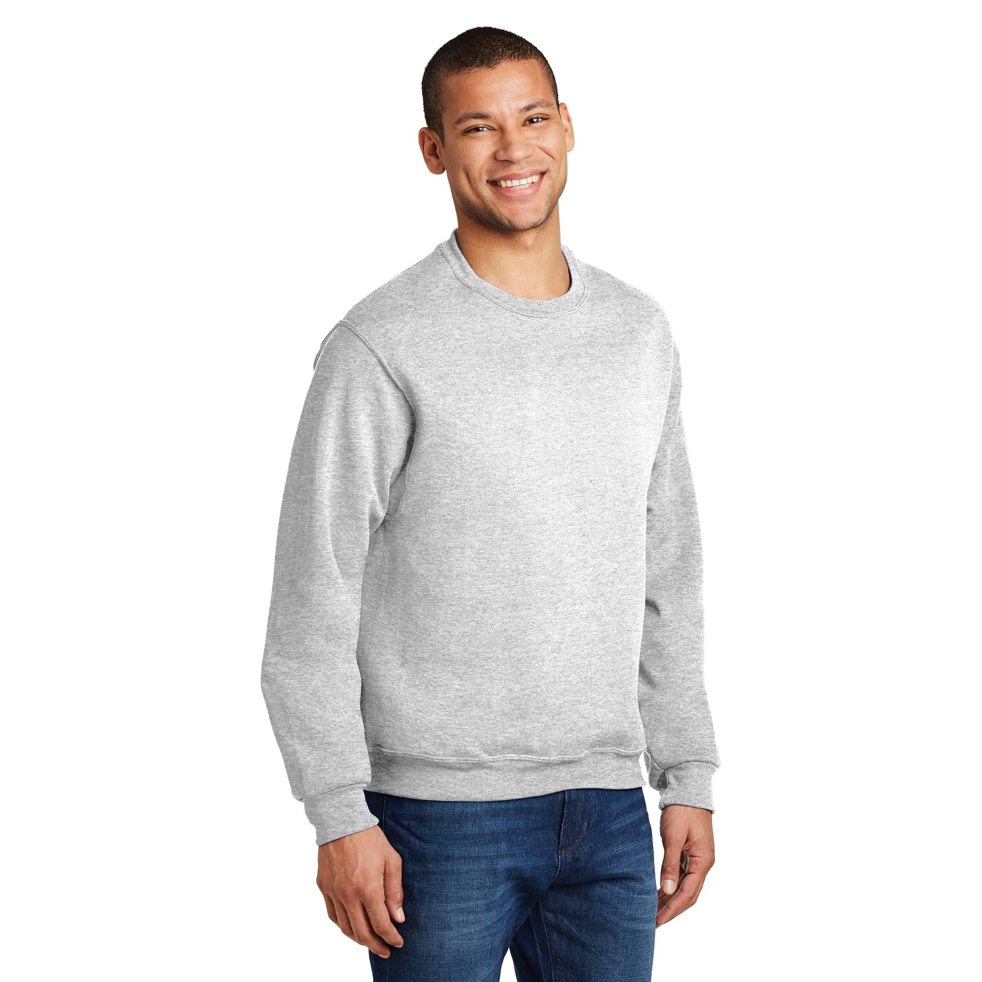 Jerzees 562M NuBlend Crewneck Sweatshirt Ash