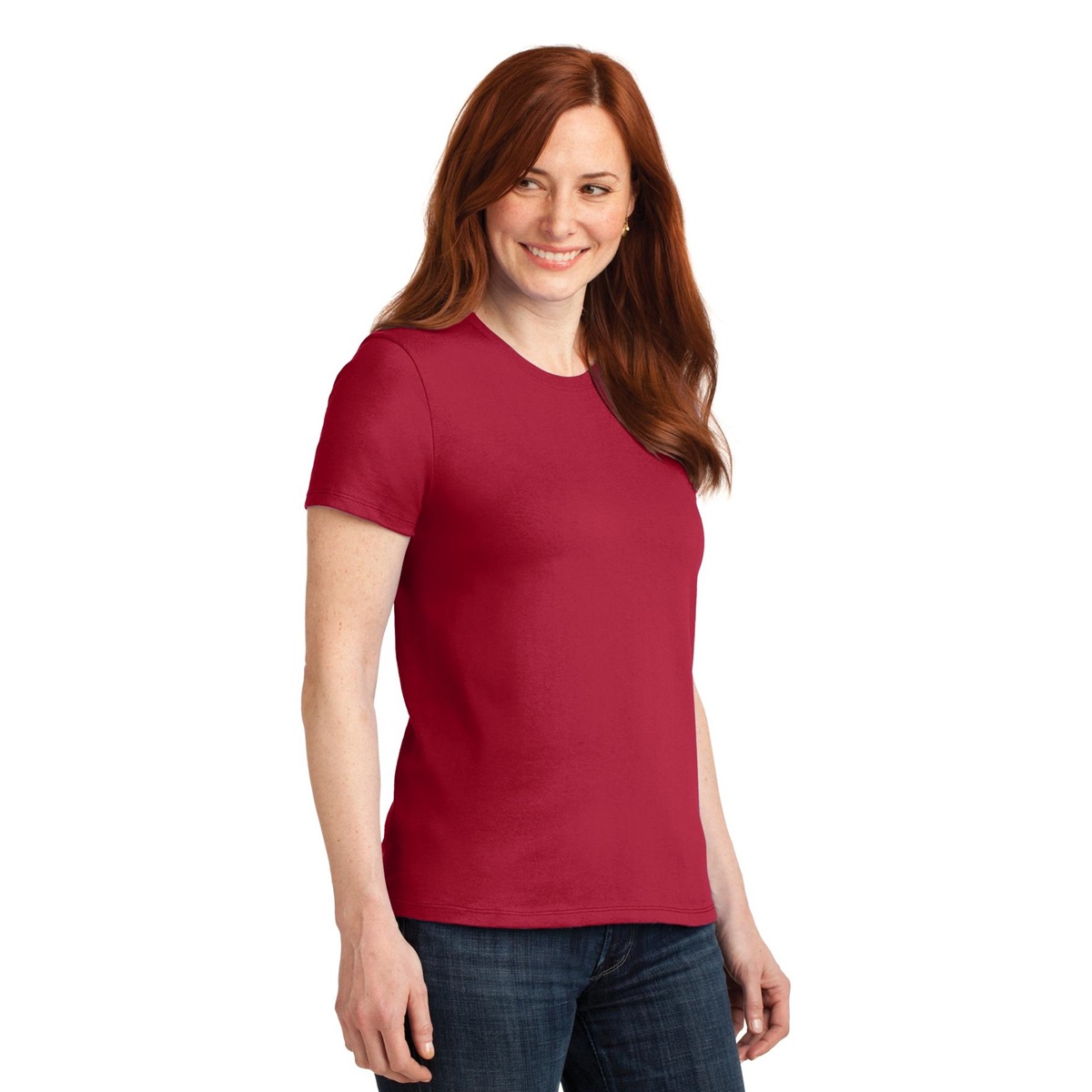 Port & Company LPC55 Ladies Core Blend Tee - Red | Full Source