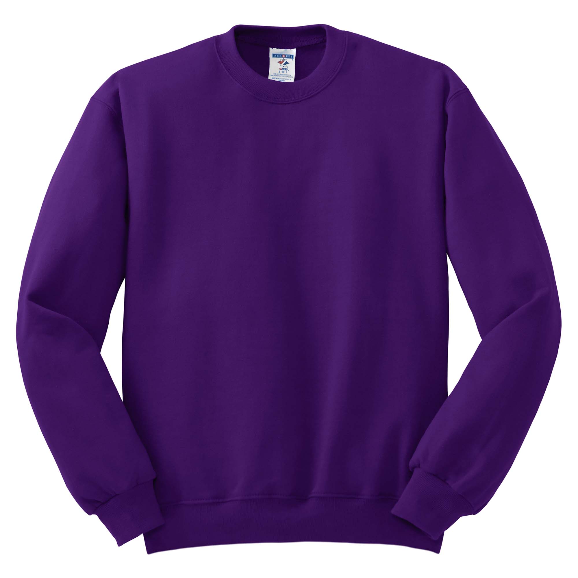 Jerzees 562M NuBlend Crewneck Sweatshirt Deep Purple Full Source