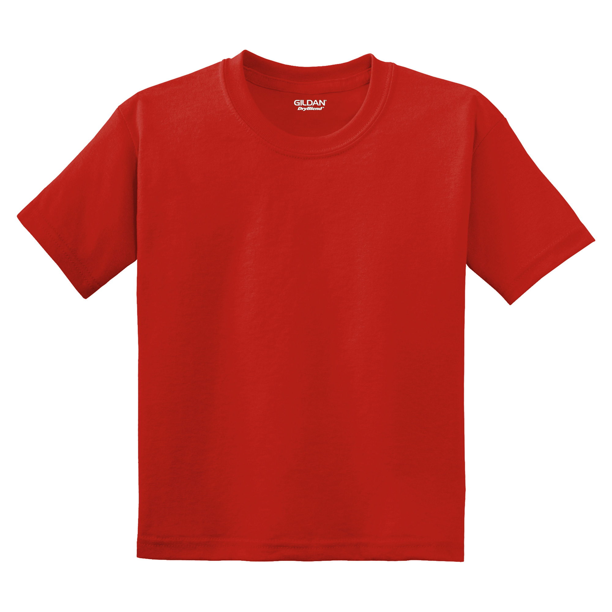 Gildan 8000B Youth DryBlend TShirt Red Full Source