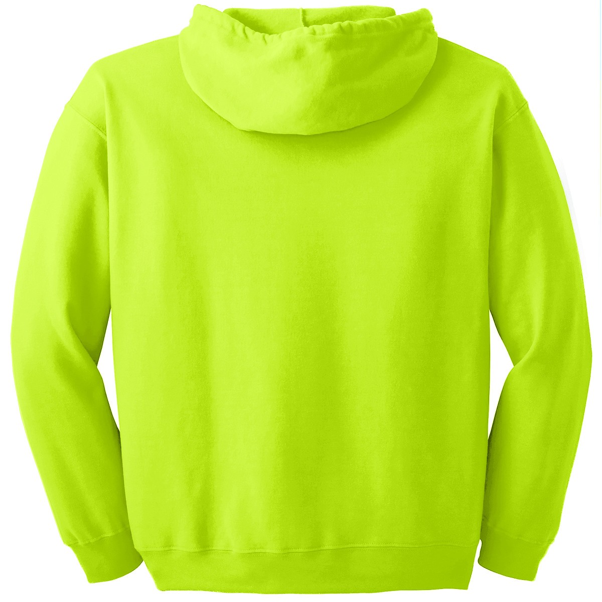 Gildan 18600 Heavy Blend FullZip Hooded Sweatshirt Safety Green