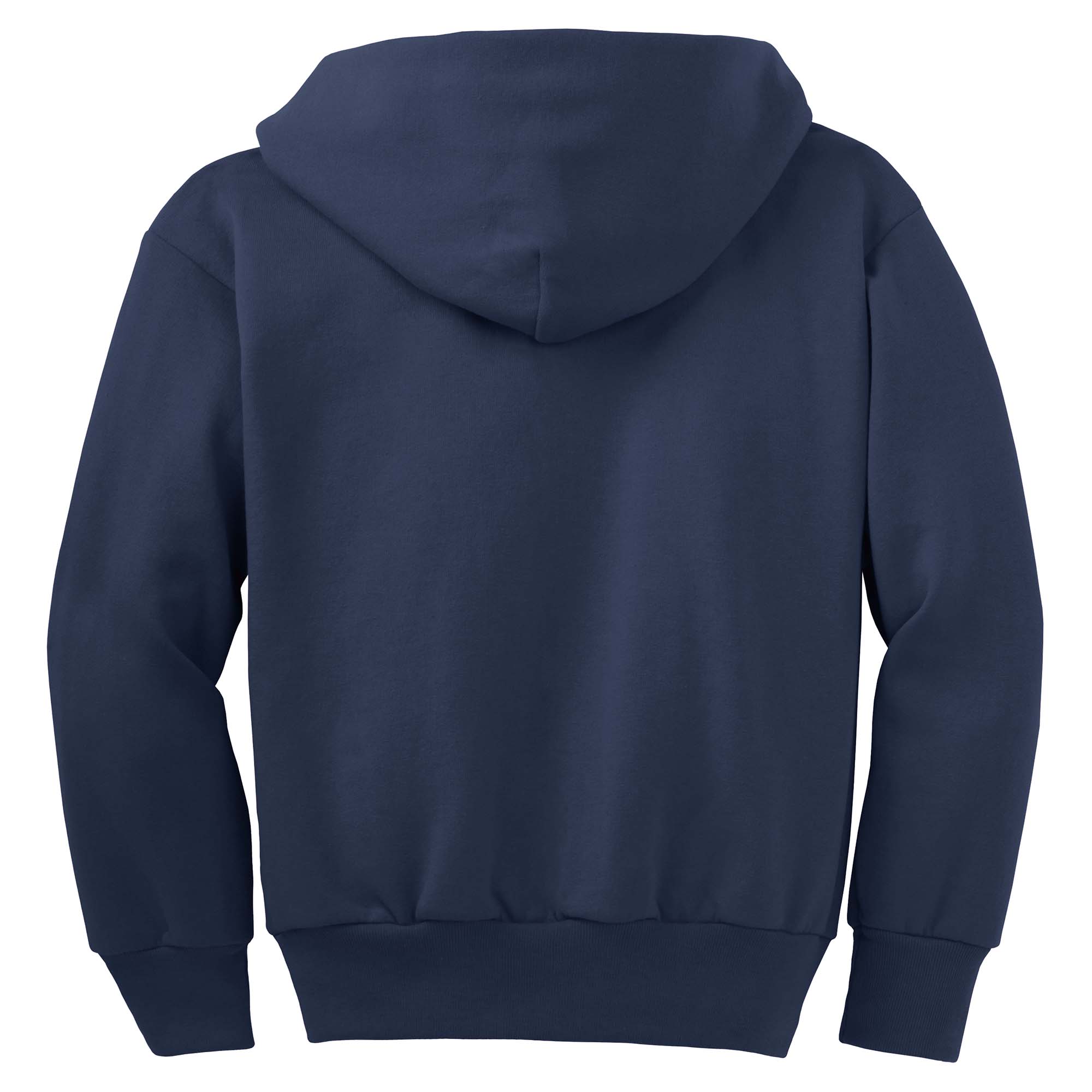 Port & Company PC90YZH Youth Core Fleece FullZip Hooded Sweatshirt