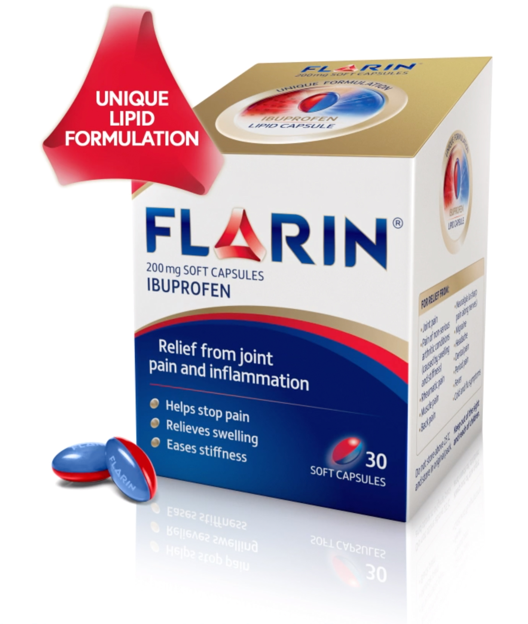 Flurin Lipid Ibuprofen to relieve joint pain