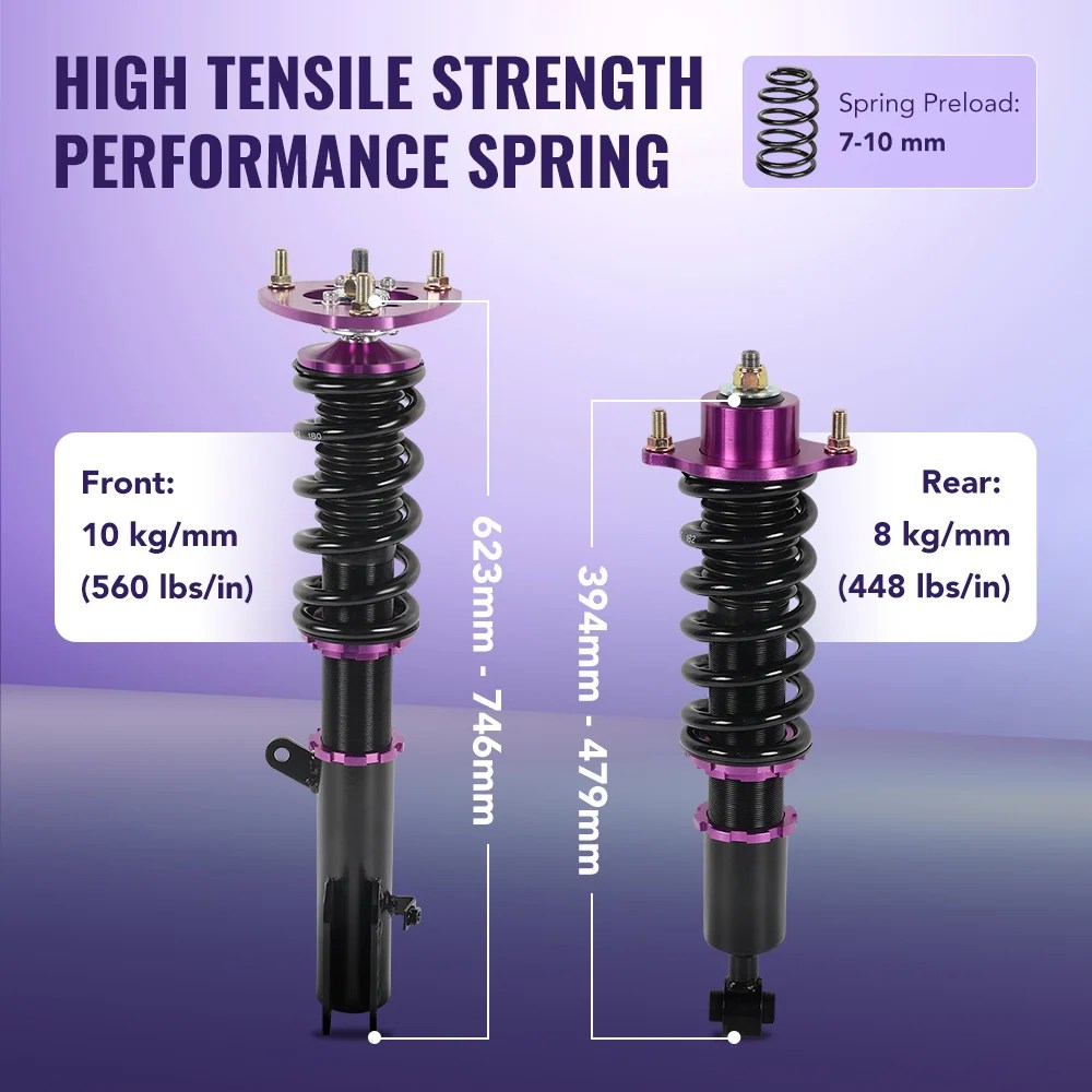 Universal & Adjustable Coilovers - Flashark