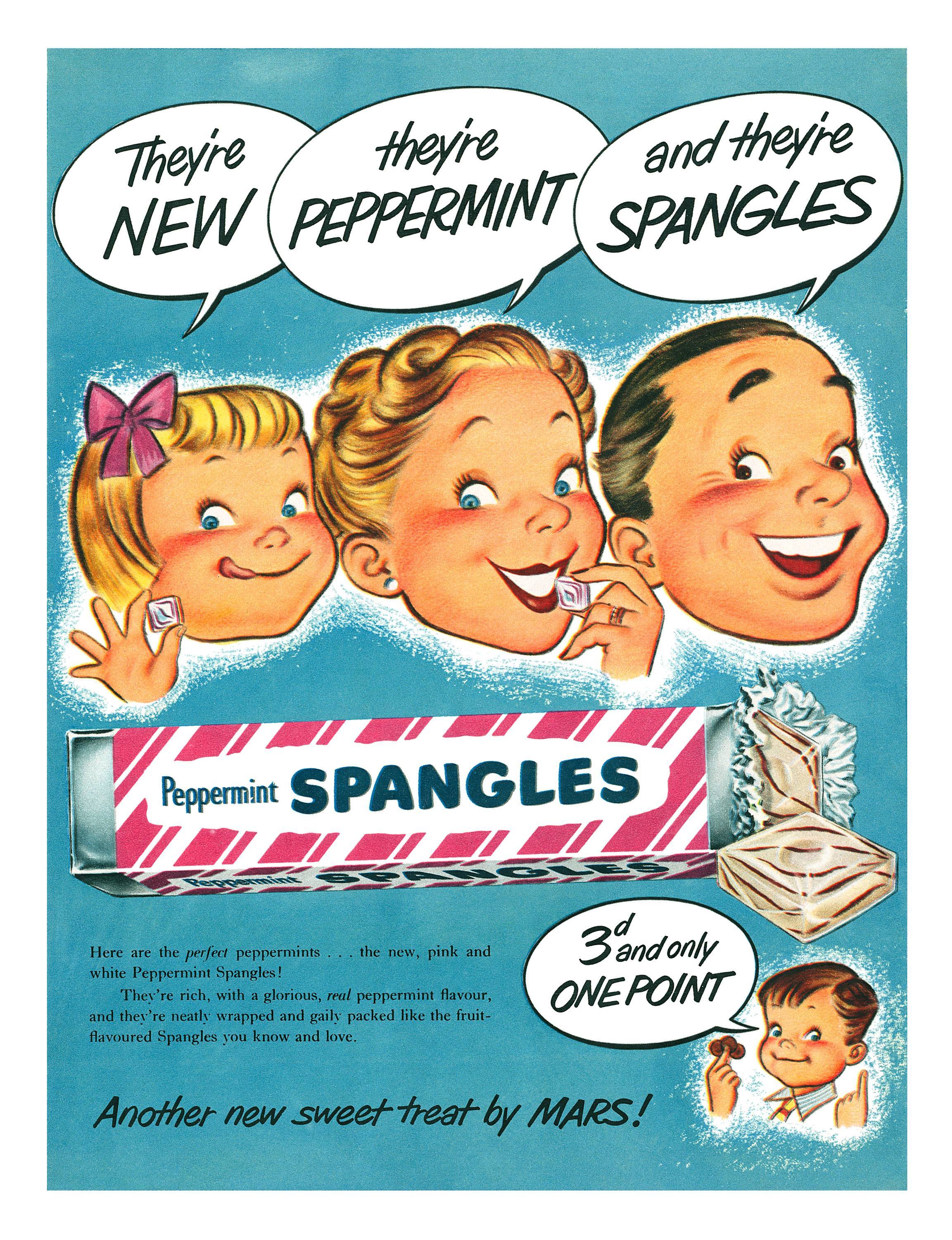 Blow Me! Ten Wonderful Spangles ads from the 1950s