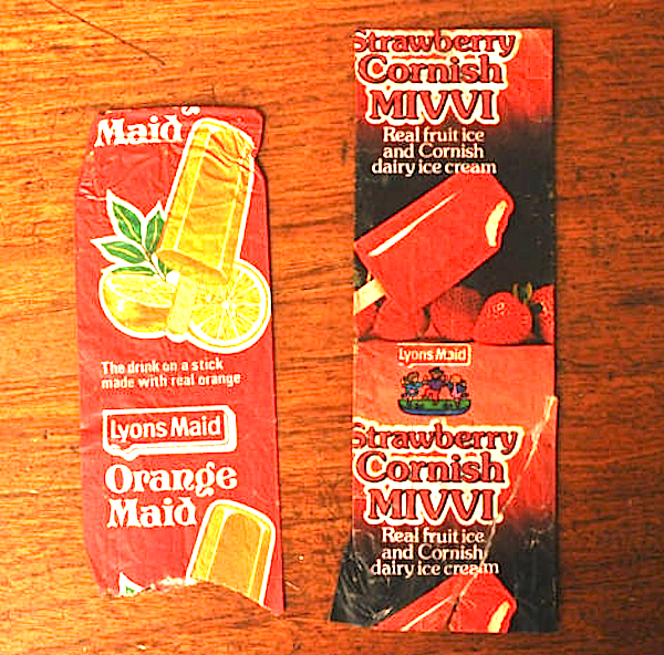 British IceLollies And IceCreams 19601990