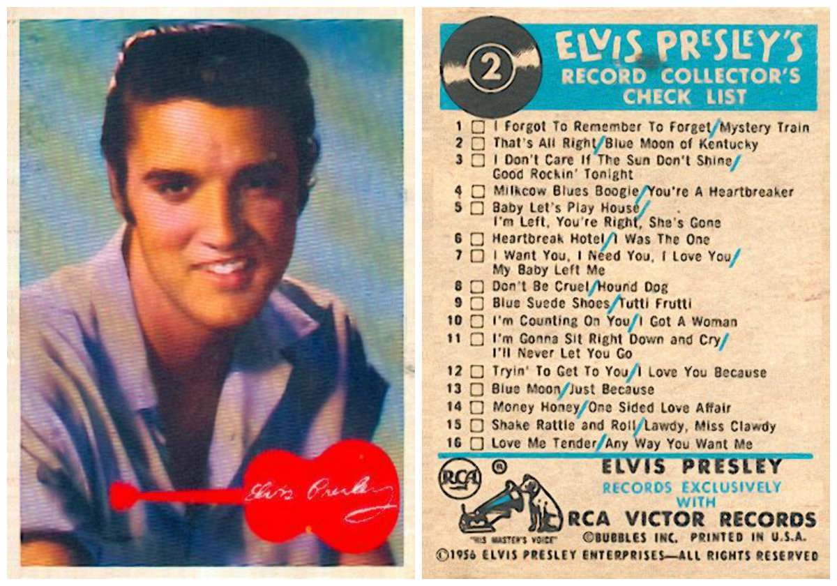 Bubble Gum Pop Elvis Presley's 1956 Topps Trading Cards Flashbak