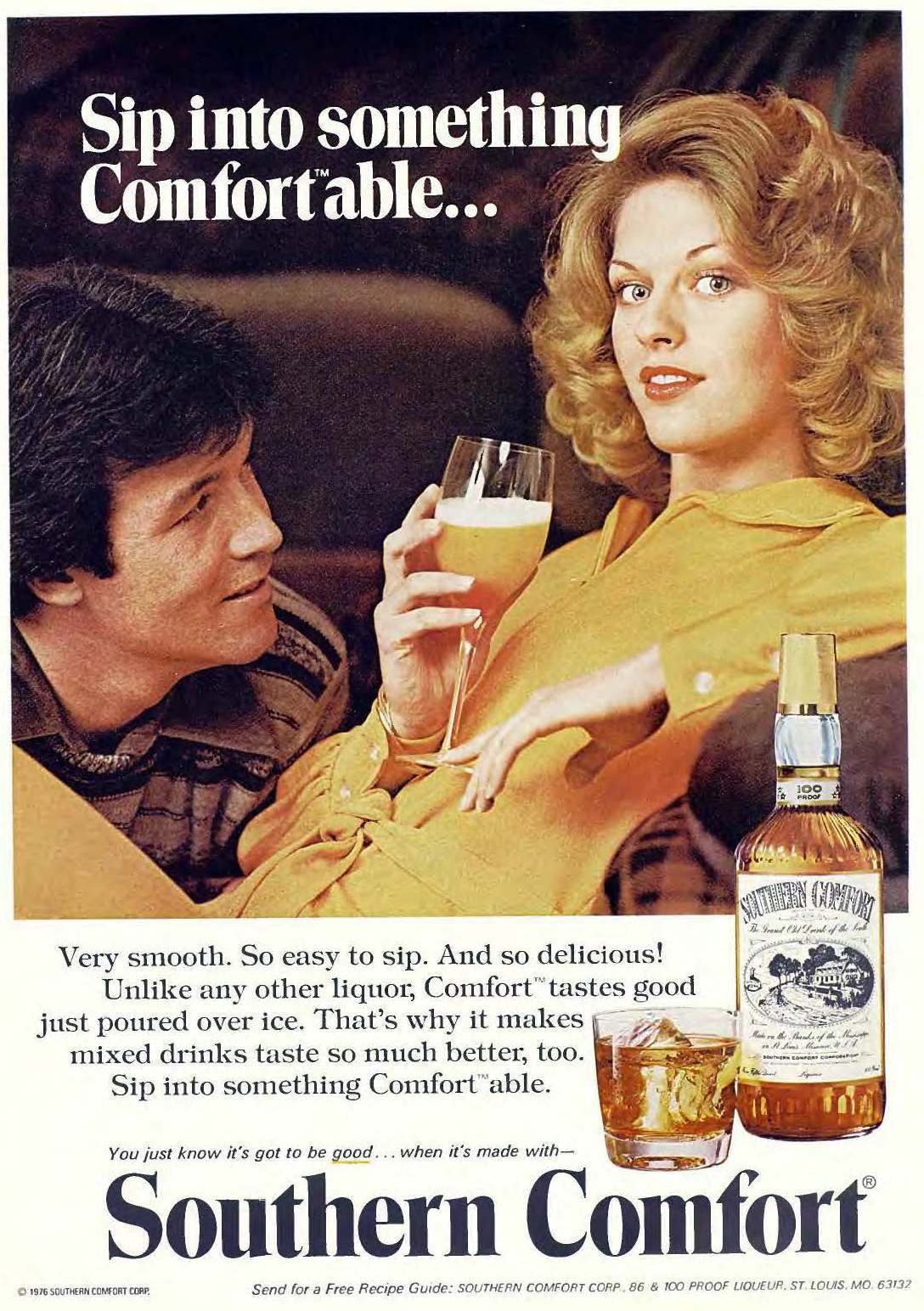 Happy Couples Selling Booze Vintage Alcohol Adverts of the 1970s