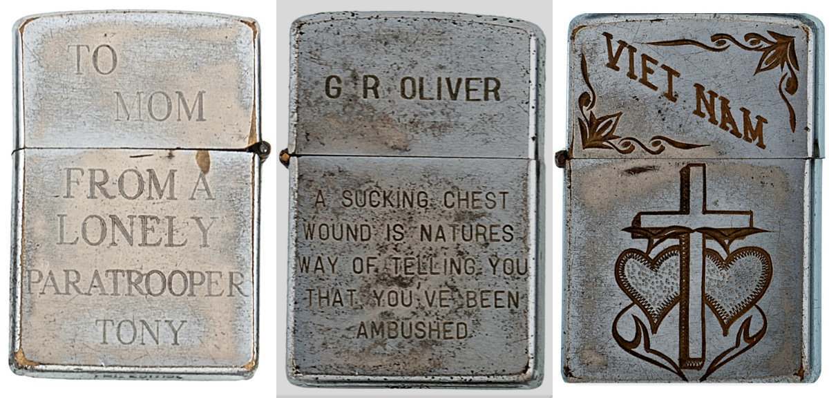 Heartfelt Messages On Zippo Lighters of The Vietnam War (1965 1973