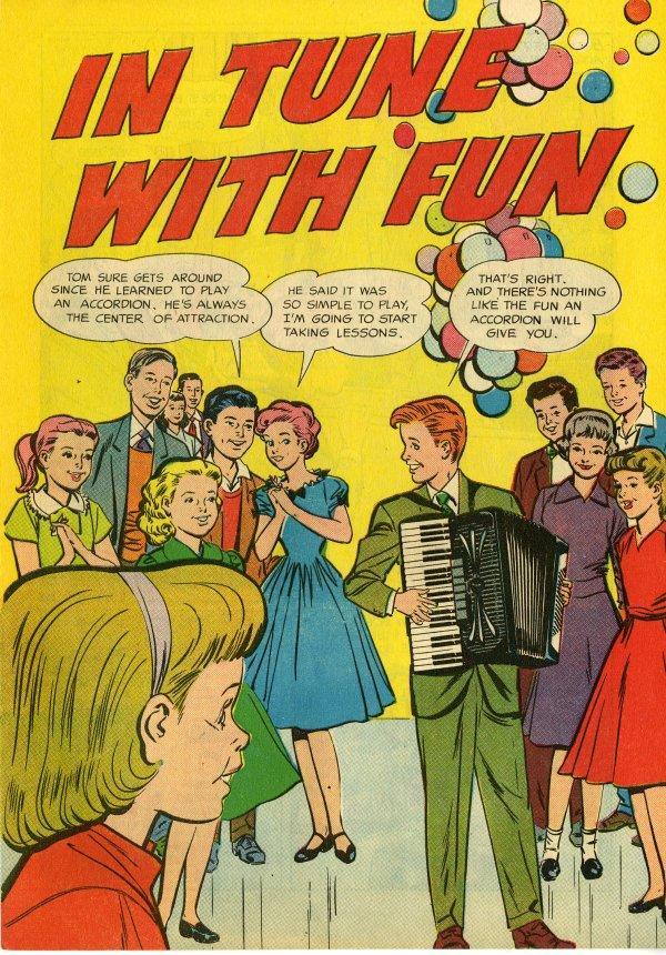 In Tune With Fun A 1950s Accordion Comic Book
