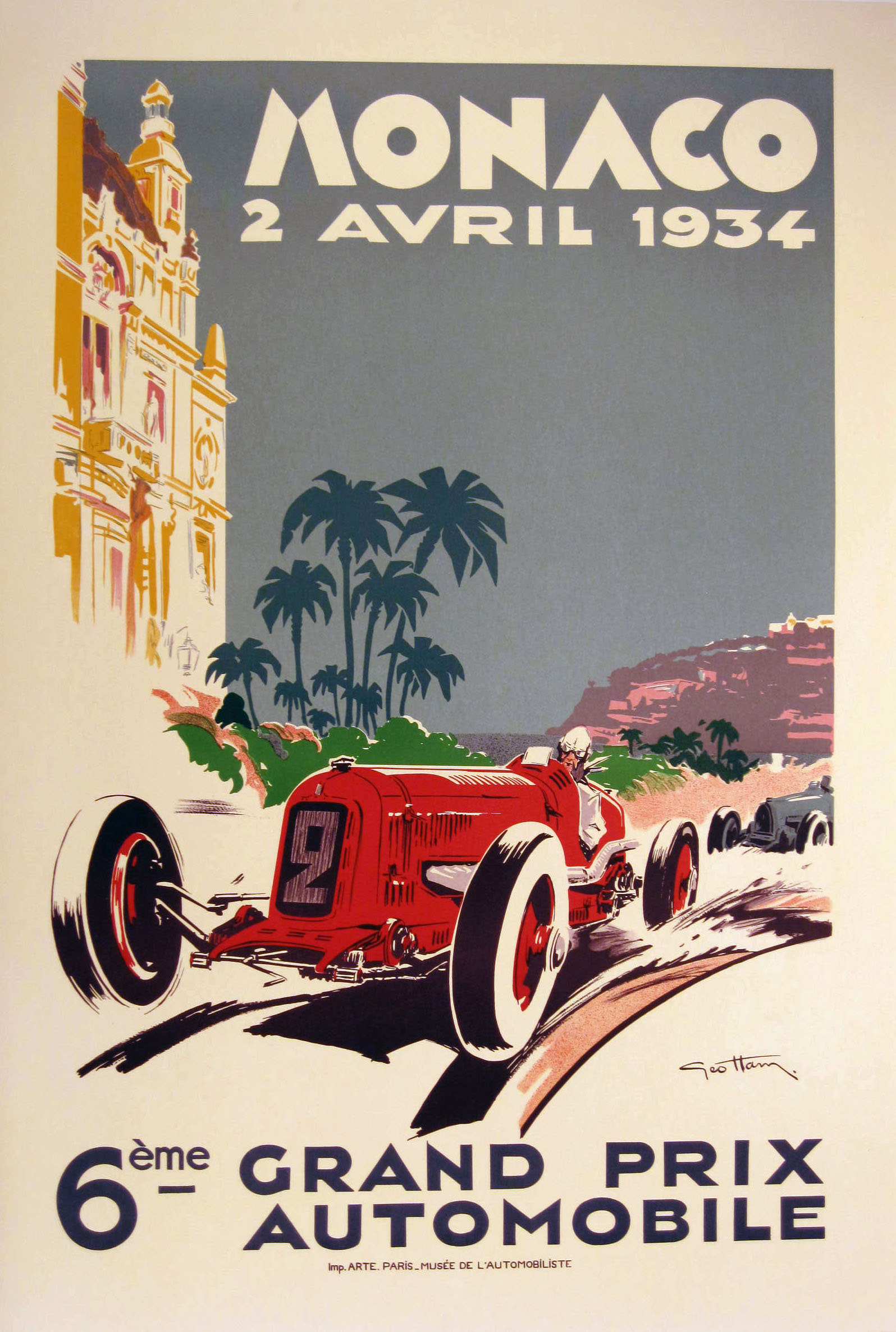 The Monaco Grand Prix TwentyFour Vintage Posters Flashbak