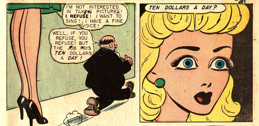 10 MidCentury Girl Comics