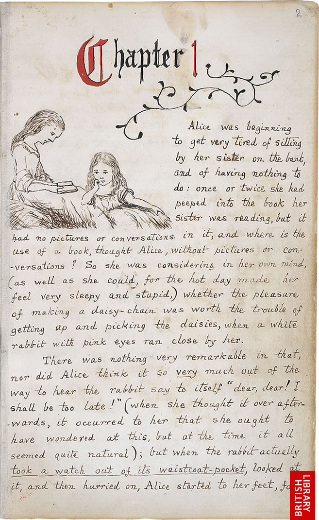 Lewis Carroll’s Original Illustrations For Alice’s Adventures In Wonderland (1864)