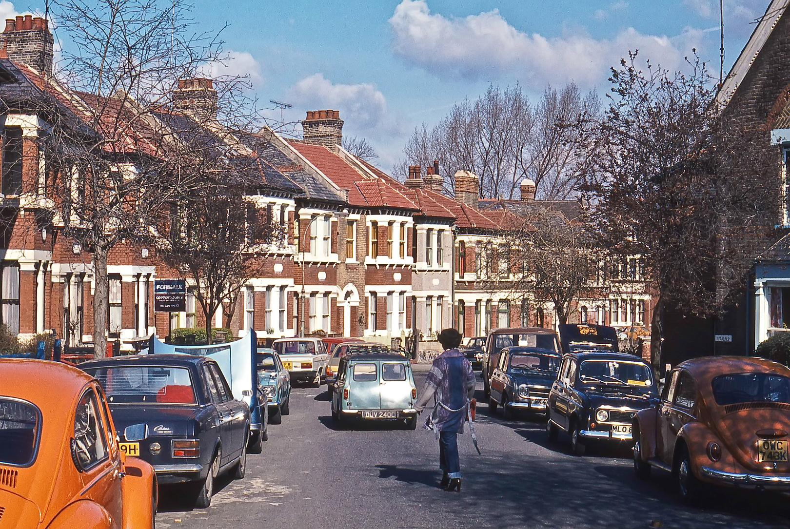 Edison Road, Crouch End, April 1976 David Rostance Flashbak