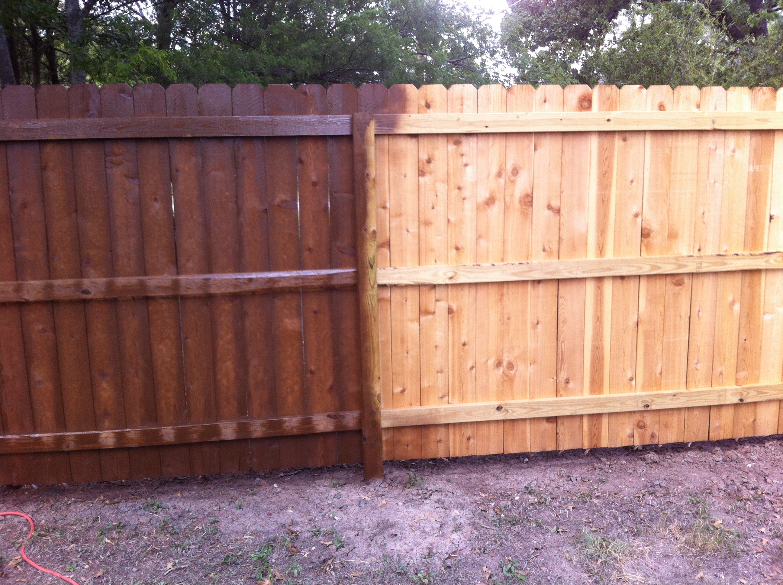Fence Stain in College Station TX Flash Fence