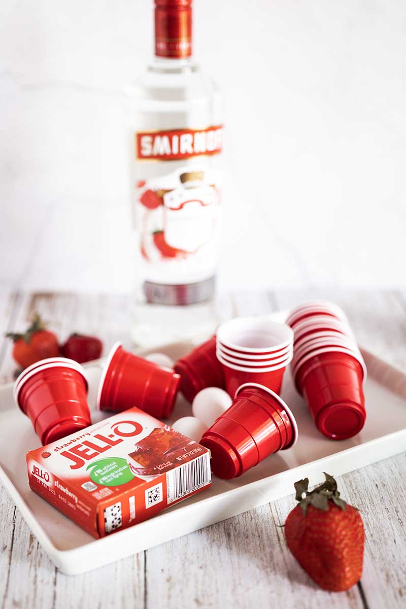 The Best Strawberry Jello Shots Flash in the Pans