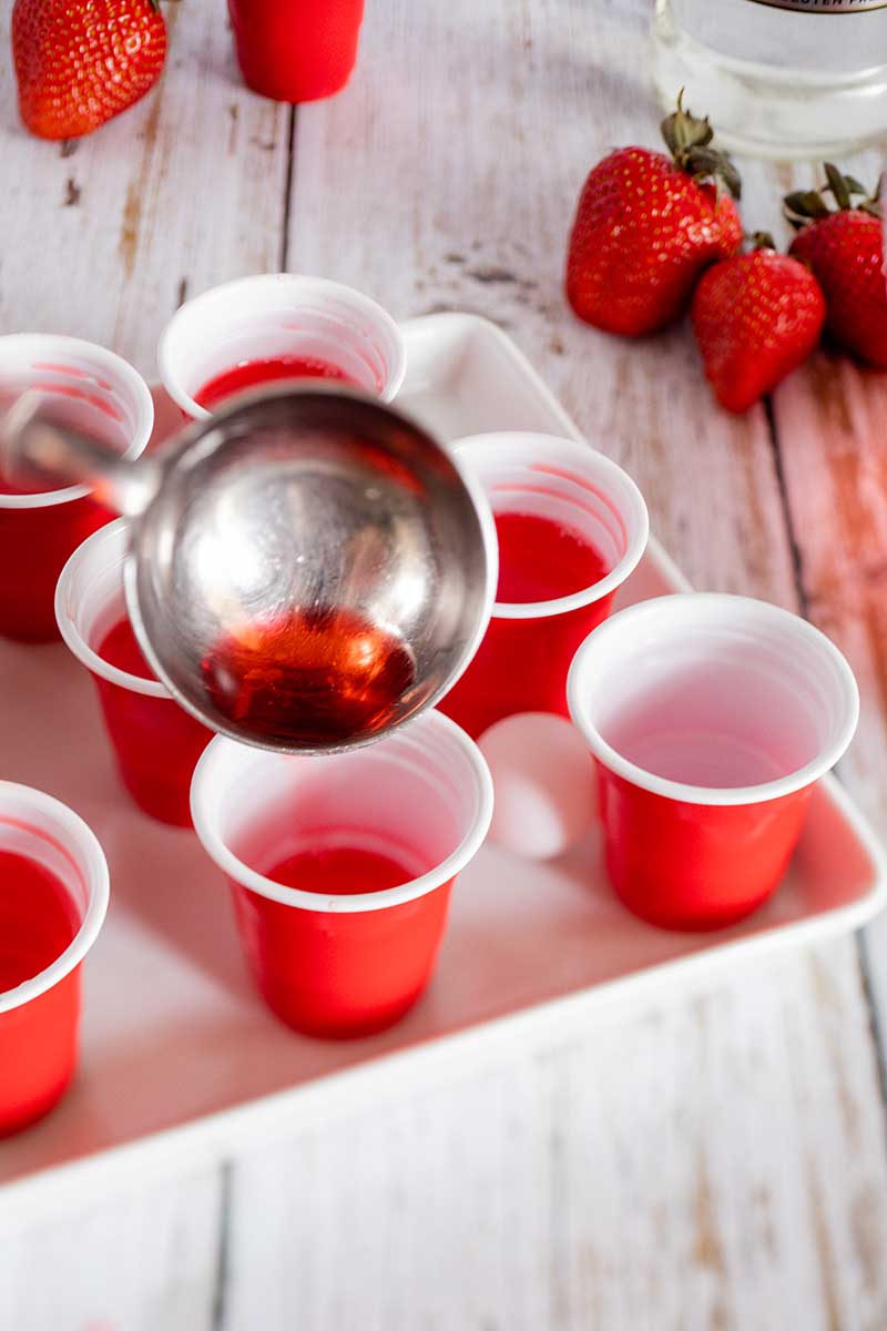 The Best Strawberry Jello Shots Flash in the Pans