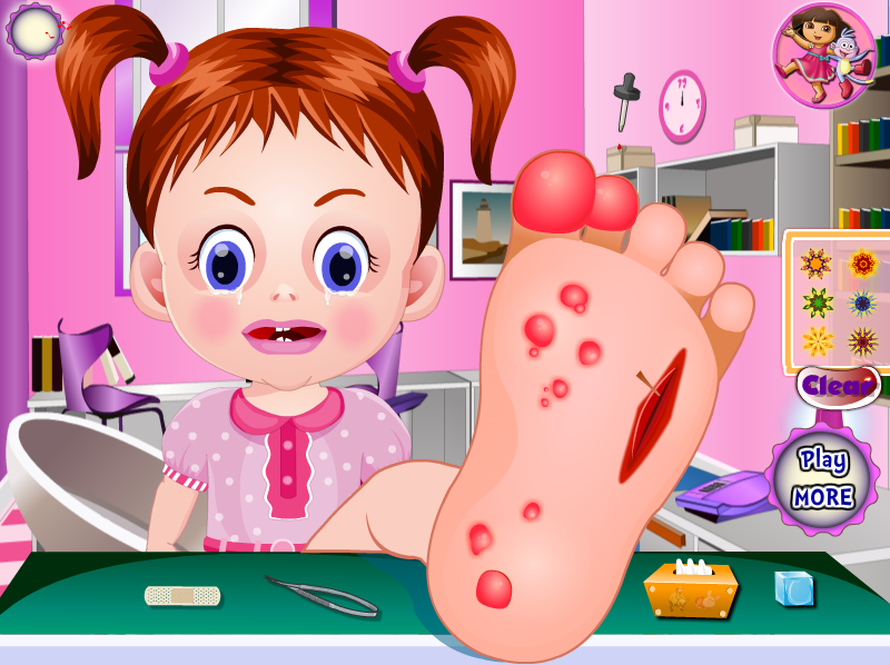 Baby Emma Foot Injuries Play Online on Flash Museum 🕹️