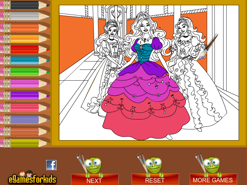 Barbie Coloring Play Online on Flash Museum 🕹️