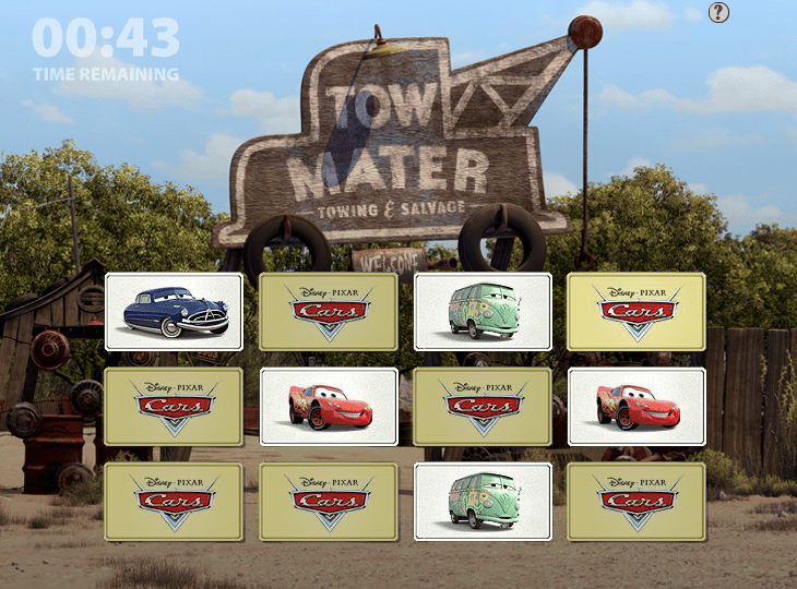 Cars 2 Mater's Memory Game Play Online on Flash Museum 🕹️