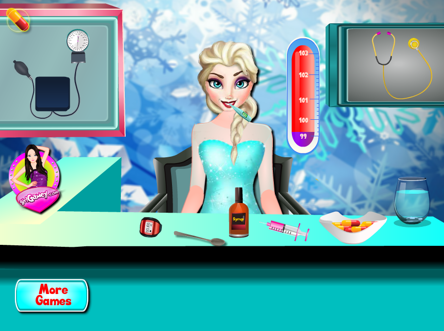 Elsa Flu Doctor Play Online on Flash Museum 🕹️