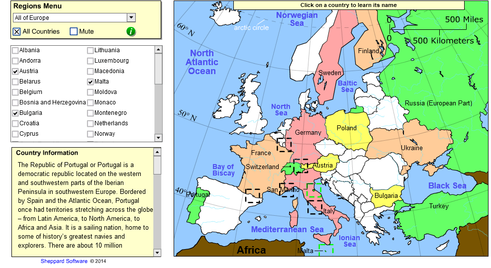 European Geography Countries Play Online on Flash Museum 🕹️