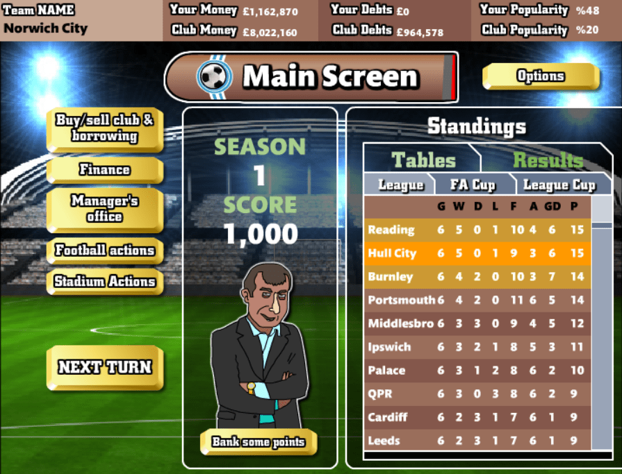 Football Tycoon Play Online on Flash Museum 🕹️