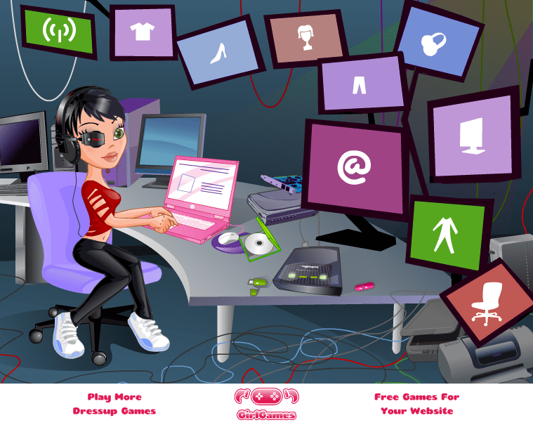 Hacker Girl Play Online on Flash Museum 🕹️