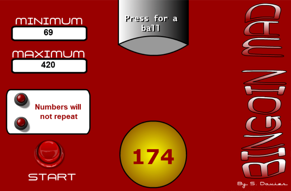 Random Bingo Number Generator Play Online on Flash Museum 🕹️