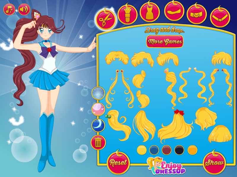 Sailor Moon Creator Play Online on Flash Museum 🕹️