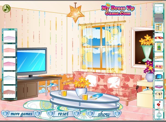 TV Room Decorating Play Online on Flash Museum 🕹️
