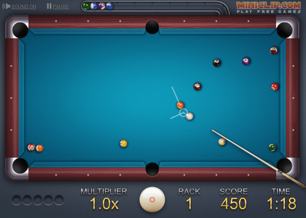 8 Ball Quick Fire Pool Play Online on Flash Museum 🕹️