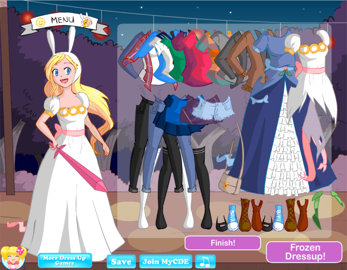 Adventure Time Dress Up Flash Museum