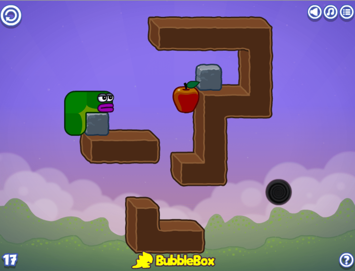 Apple Worm Play Online on Flash Museum 🕹️
