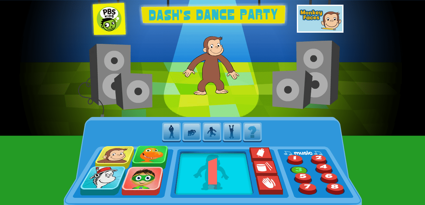 Dash's Dance Party Play Online on Flash Museum 🕹️