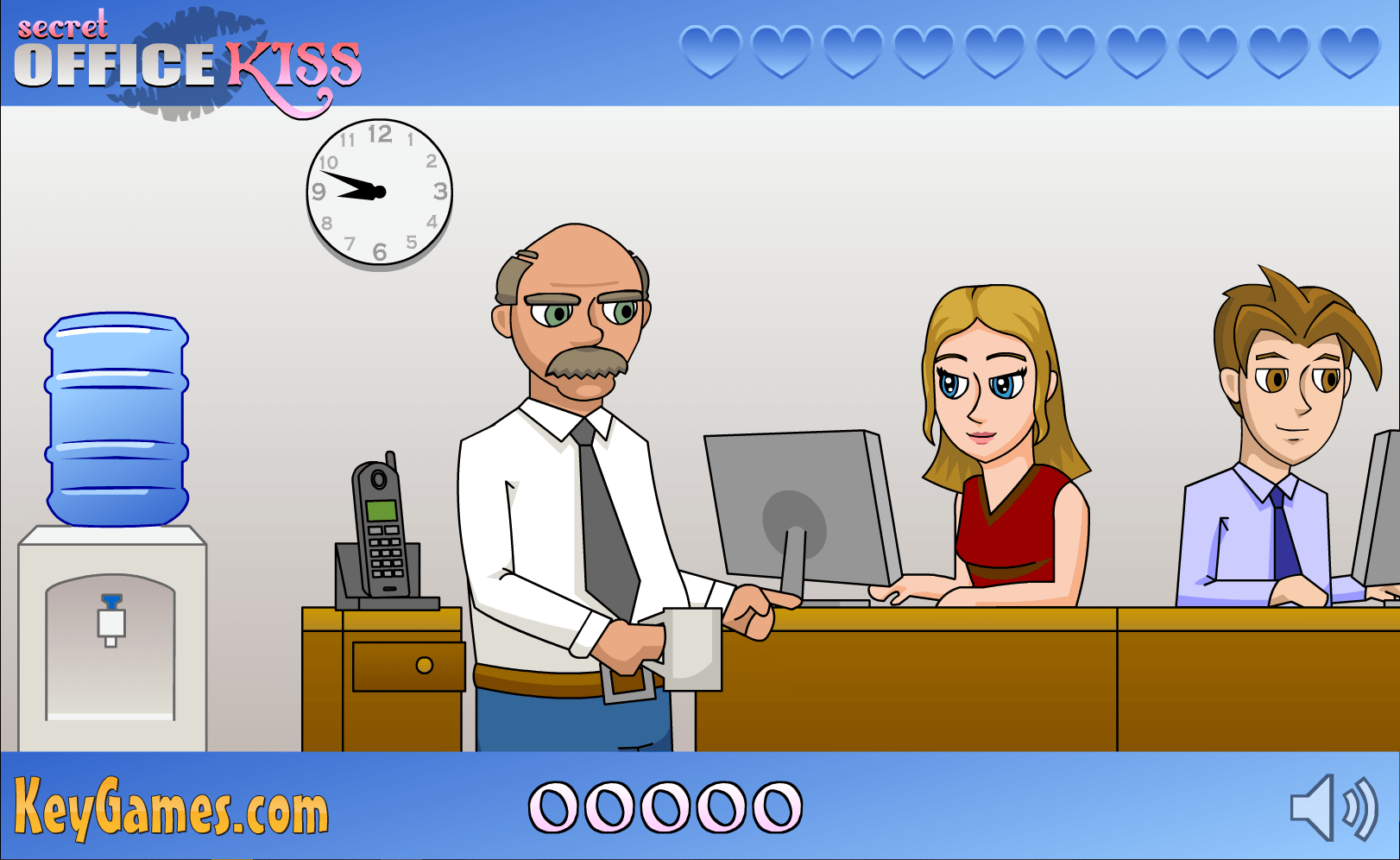 Secret Office Kiss Play Online on Flash Museum 🕹️