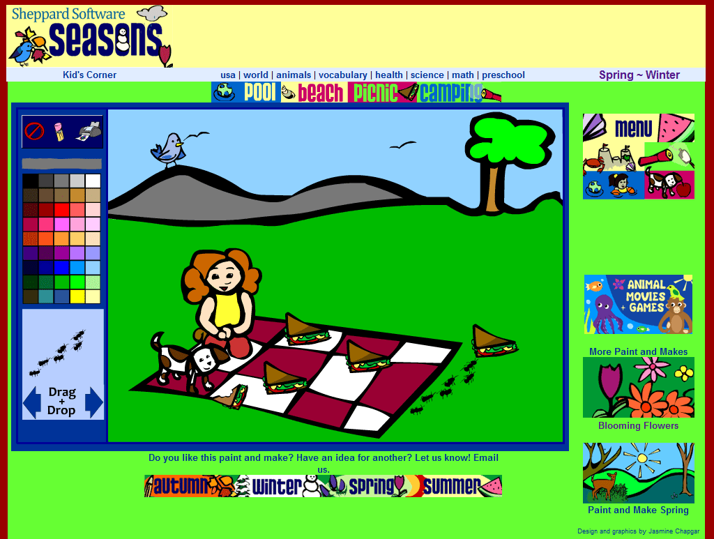 Sheppard Software Seasons Play Online on Flash Museum 🕹️