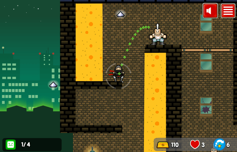 Sticky Ninja Missions Play Online on Flash Museum 🕹️