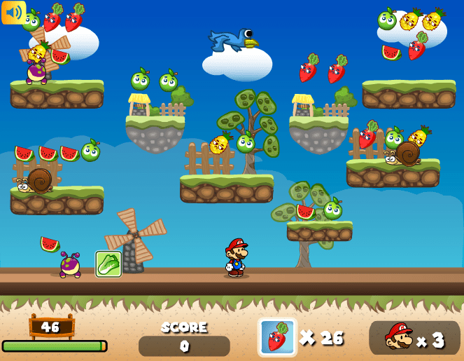 Super Mario Fruits Play Online on Flash Museum 🕹️