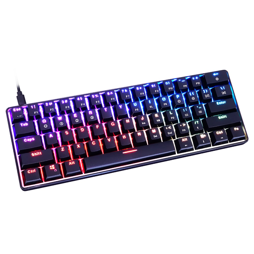iGK61 60 Keyboard with hot swappable Gateron Optical Switches, RGB