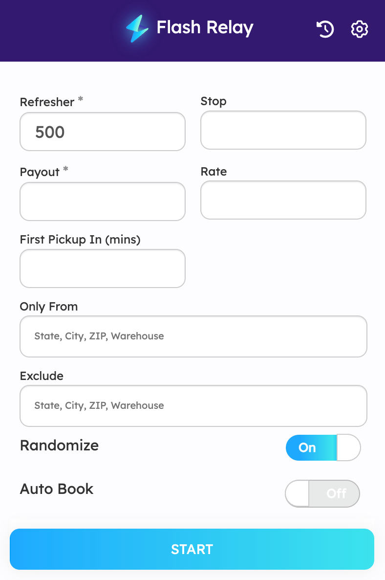 Amazon Relay Auto Booker Flash Relay